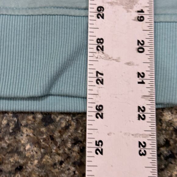 Three Dots Top Size S Green 1/4 Zip Pullover Athleisure Lightweight Minimalist - Picture 4 of 7